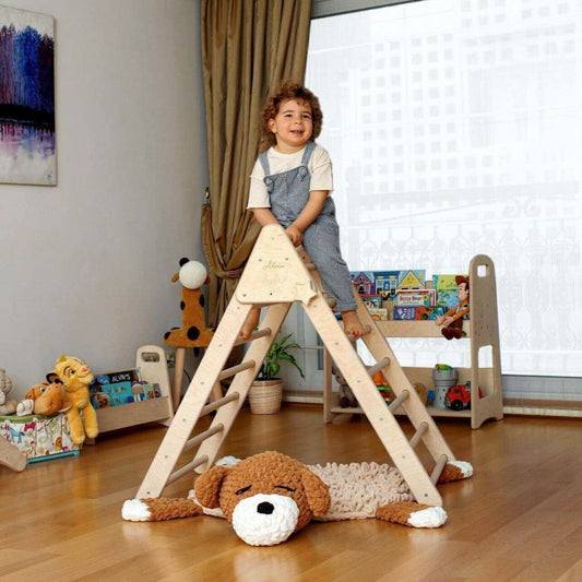 Climbing Triangle with Ramp | Foldable Montessori Climbing Set-0