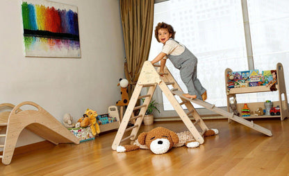 Climbing Triangle with Ramp | Foldable Montessori Climbing Set-4