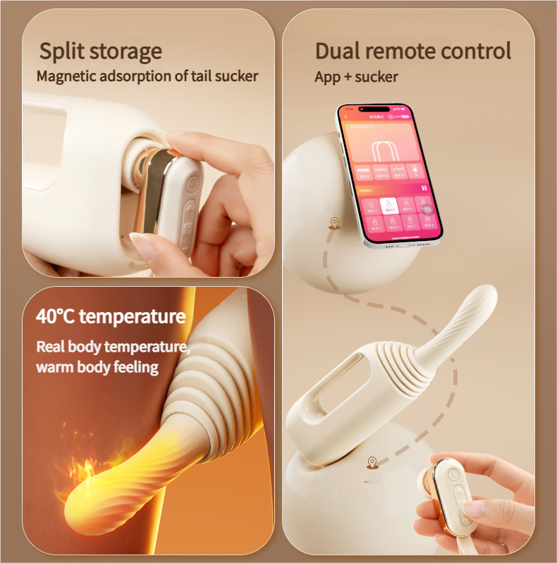 Clit Sucking & G-Spot Thrusting Sex Machine App Controlled-4