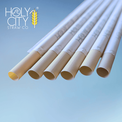 7.9" Wrapped Bamboo Fiber Straws | 8mm-1