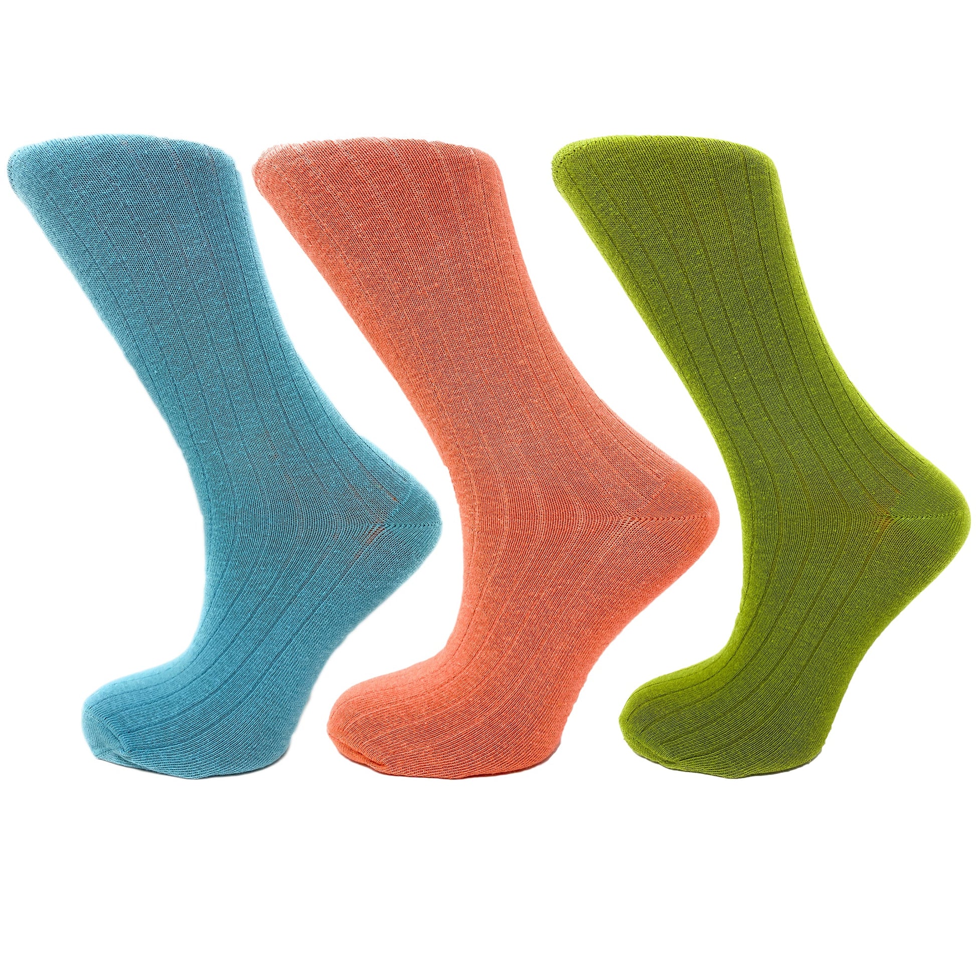 3 Pairs of Women's Mid-Calf Colorful Socks - Soft, Breathable, & Moisture-Wicking-0