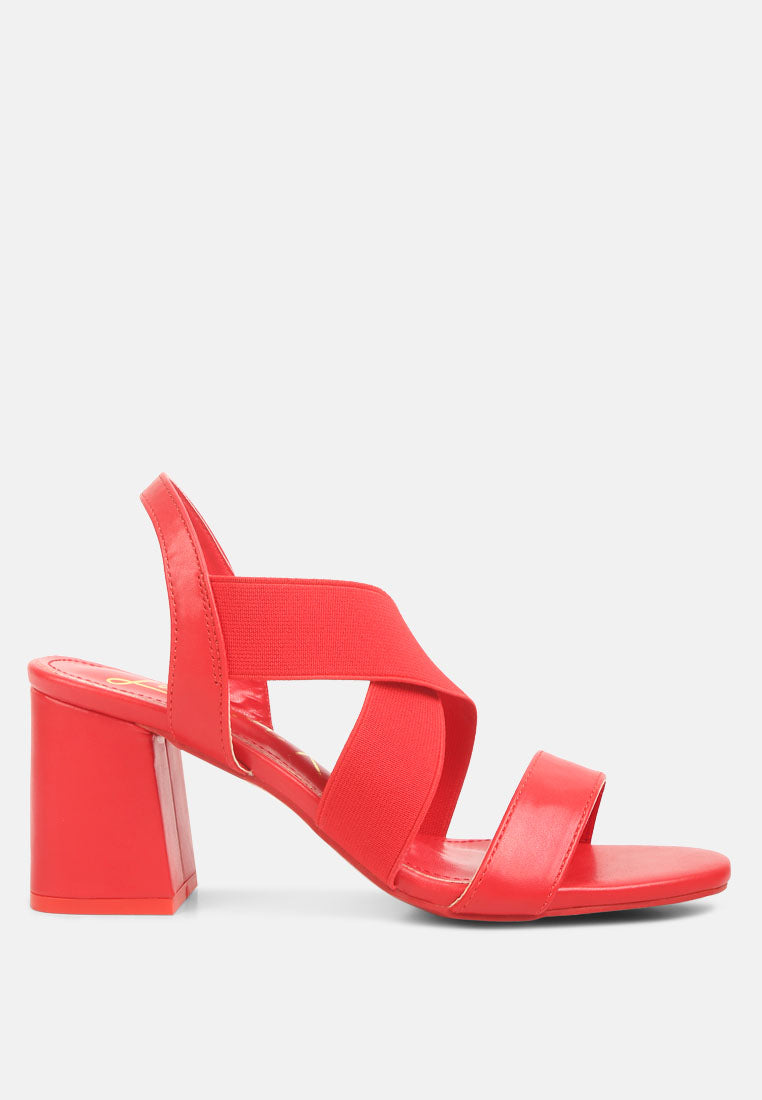 Comfortable Straps Block Heel Sandals-5