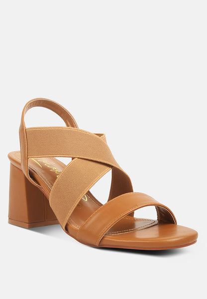 Comfortable Straps Block Heel Sandals-1