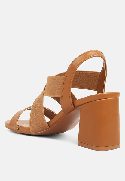 Comfortable Straps Block Heel Sandals-2