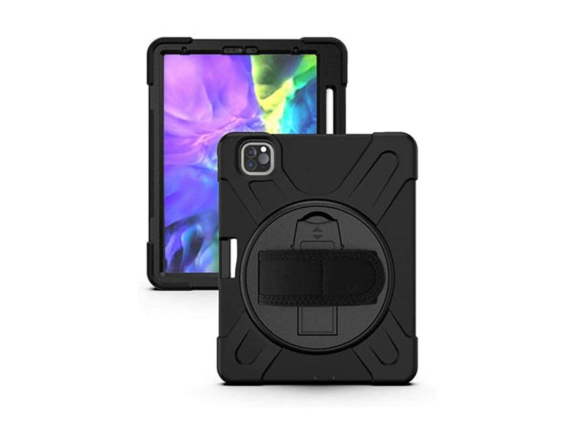 Coque Securit rotative iPad 12.9 (2020 - 4th gen) Noir - Noir-0