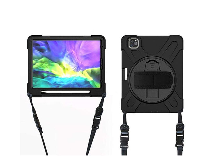 Coque Securit rotative iPad 12.9 (2020 - 4th gen) Noir - Noir-1
