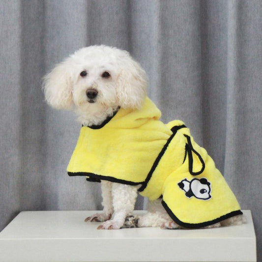 Cozy Comfort Coral Fleece Pet Bathrobe-0