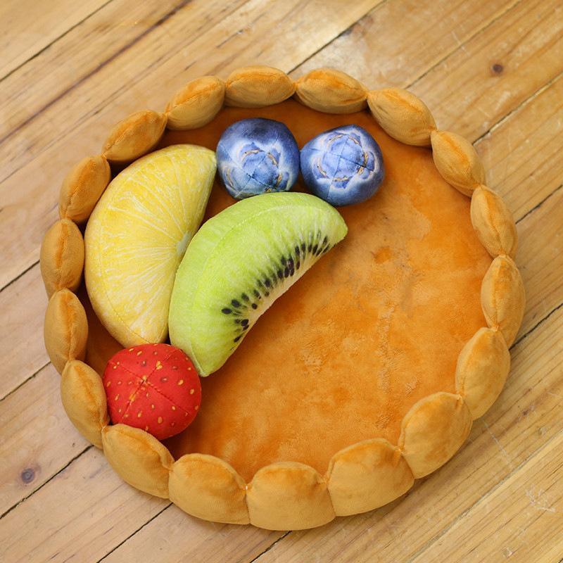Cozy Fruit Tart Pet Bed - A Sweet Retreat For Your Furry Friends-2