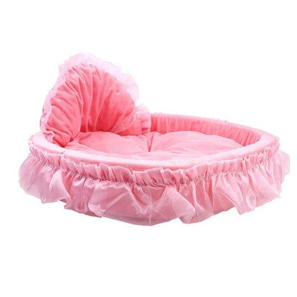 Cozy Haven Lace Pet Bed-0