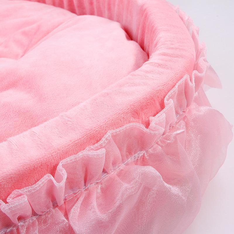 Cozy Haven Lace Pet Bed-3