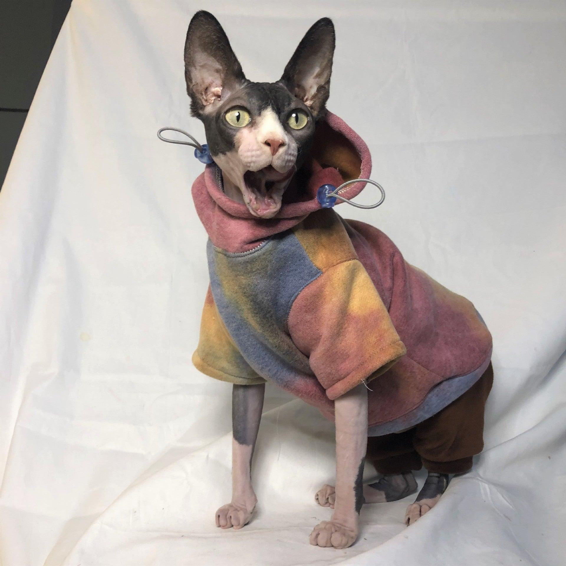 Cozy Pet Lovers' Tie-Dye Hooded Sweater For Autumn And Winter-5