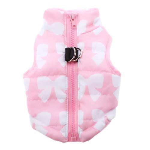 Cozy Striped Pet Jacket With Traction Buckle - Perfect For Autumn And Winter!-17
