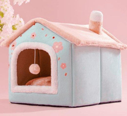 Cozyfold Pet House: Foldable Winter Bed & Enclosed Cave For Dogs And Cats-15