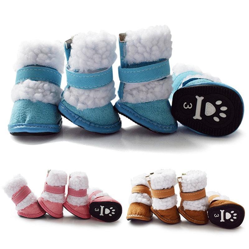 Cozypaws - Stylish Lamb Wool Pet Shoes For Winter-1