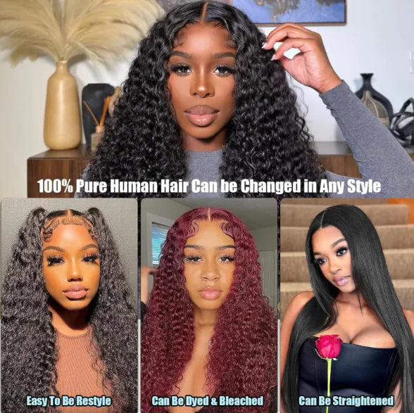 Deep Wave Front Lace Human Hair Wig