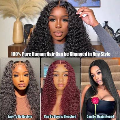 Deep Wave Front Lace Human Hair Wig