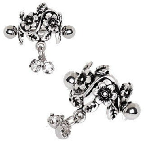 Antique Floral Cartilage Cuff Earring-1