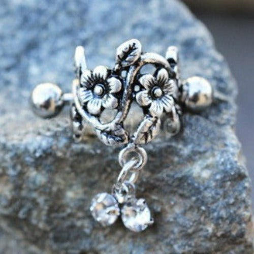 Antique Floral Cartilage Cuff Earring-0