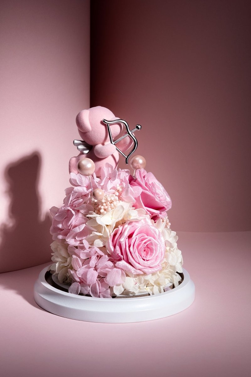 Adorable Cupid's Embrace Pink Teddy Bear-1