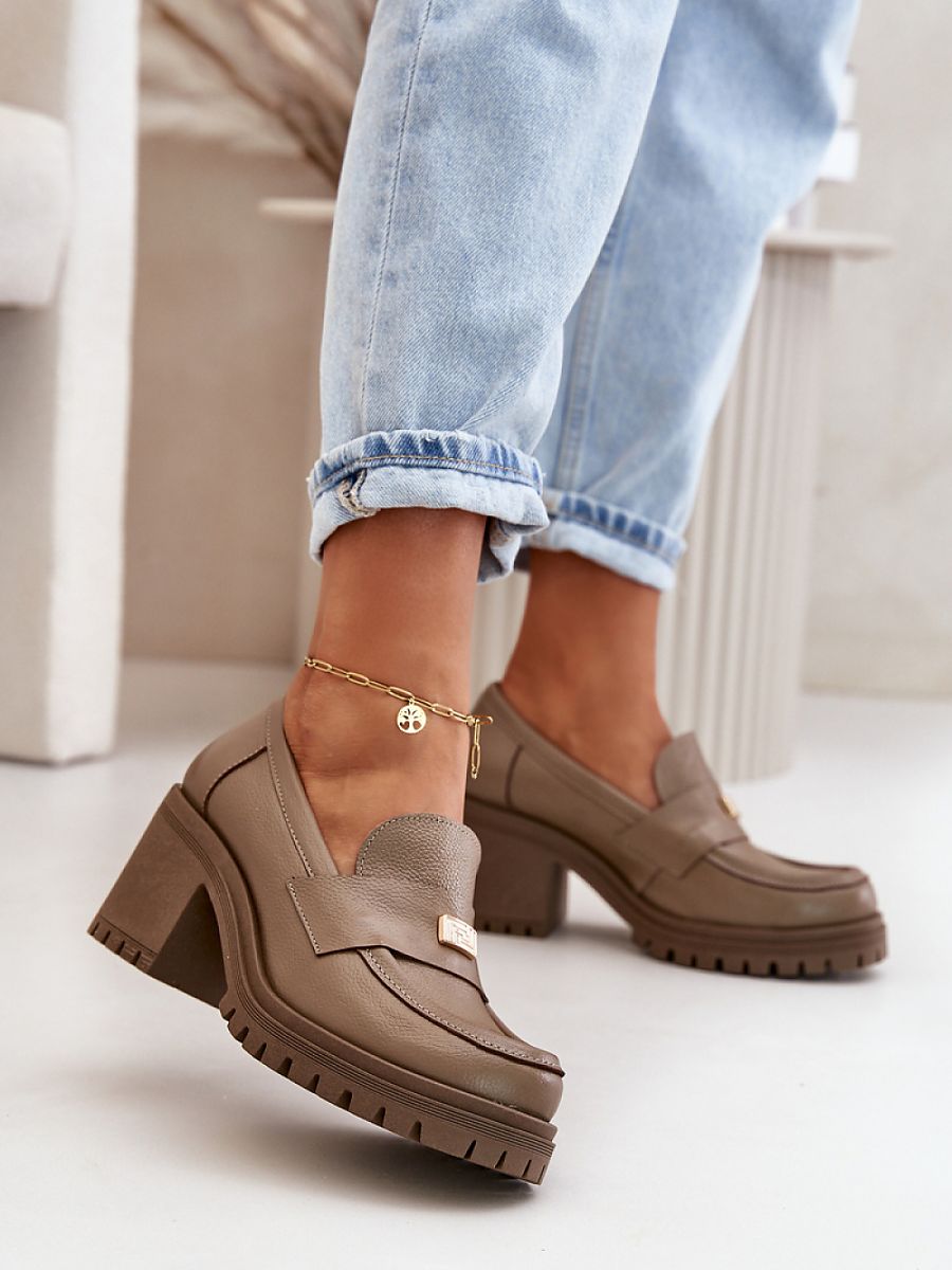 Heeled low shoes model 199314 Step in style-0