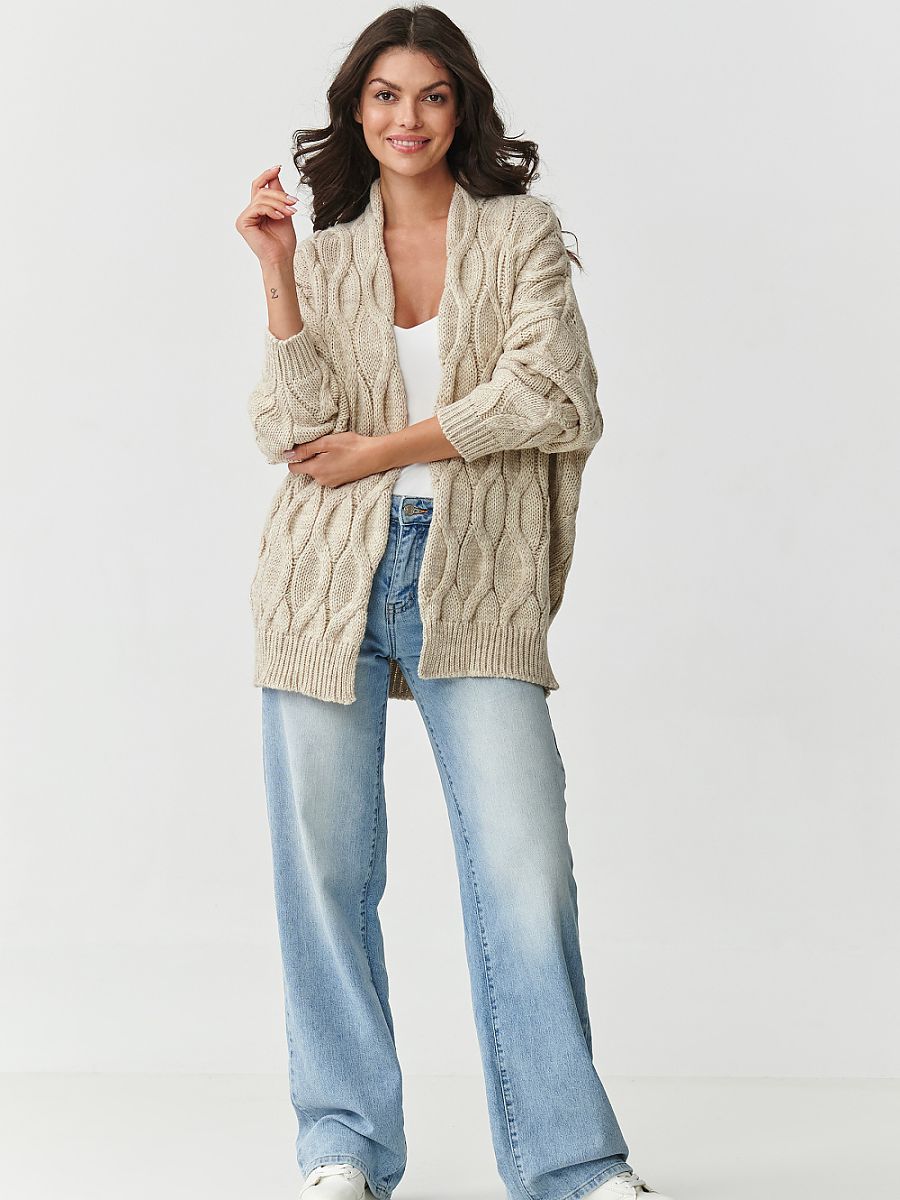 Cardigan model 217409 Makadamia-1