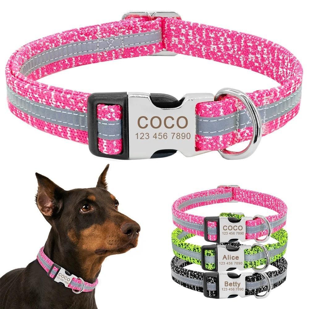 Customizable Pet Identity Collar - The Perfect Blend Of Style And Safety-0