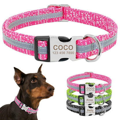 Customizable Pet Identity Collar - The Perfect Blend Of Style And Safety-0