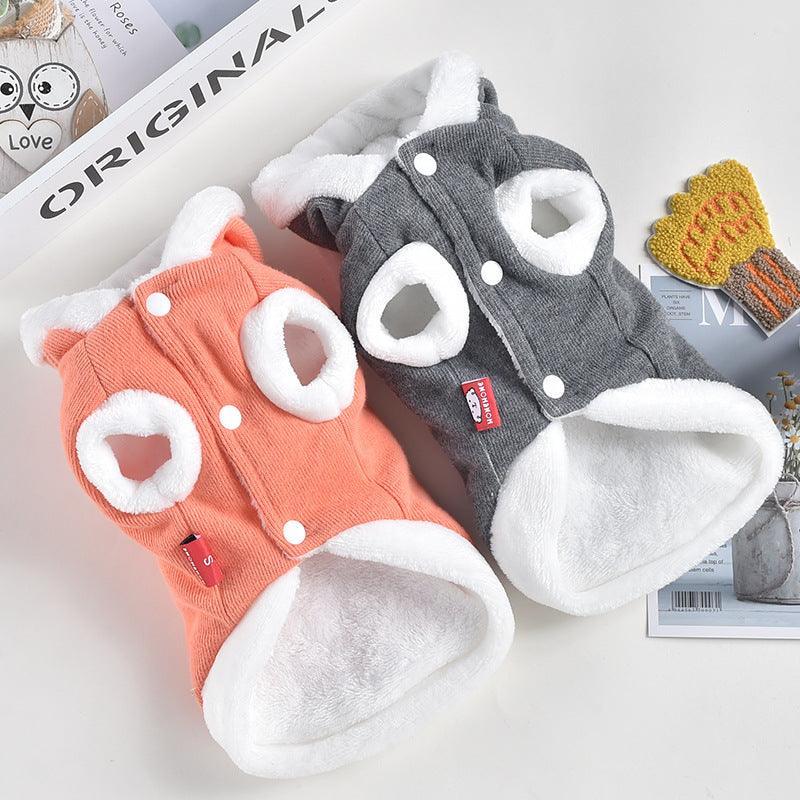 Cute Bunny-Printed Pet Jacket: Keep Your Furry Friend Warm And Stylish!-3