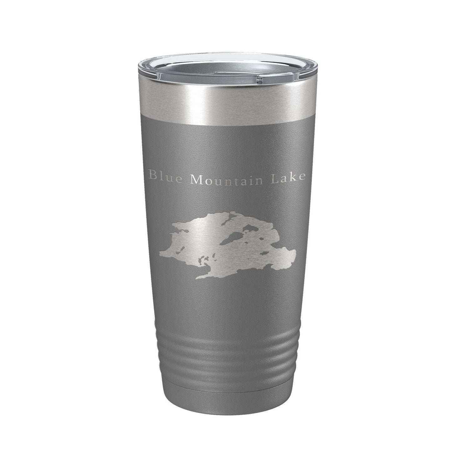 Blue Mountain Lake Map Tumbler Travel Mug Insulated Laser Engraved Coffee Cup New York 20 oz-16