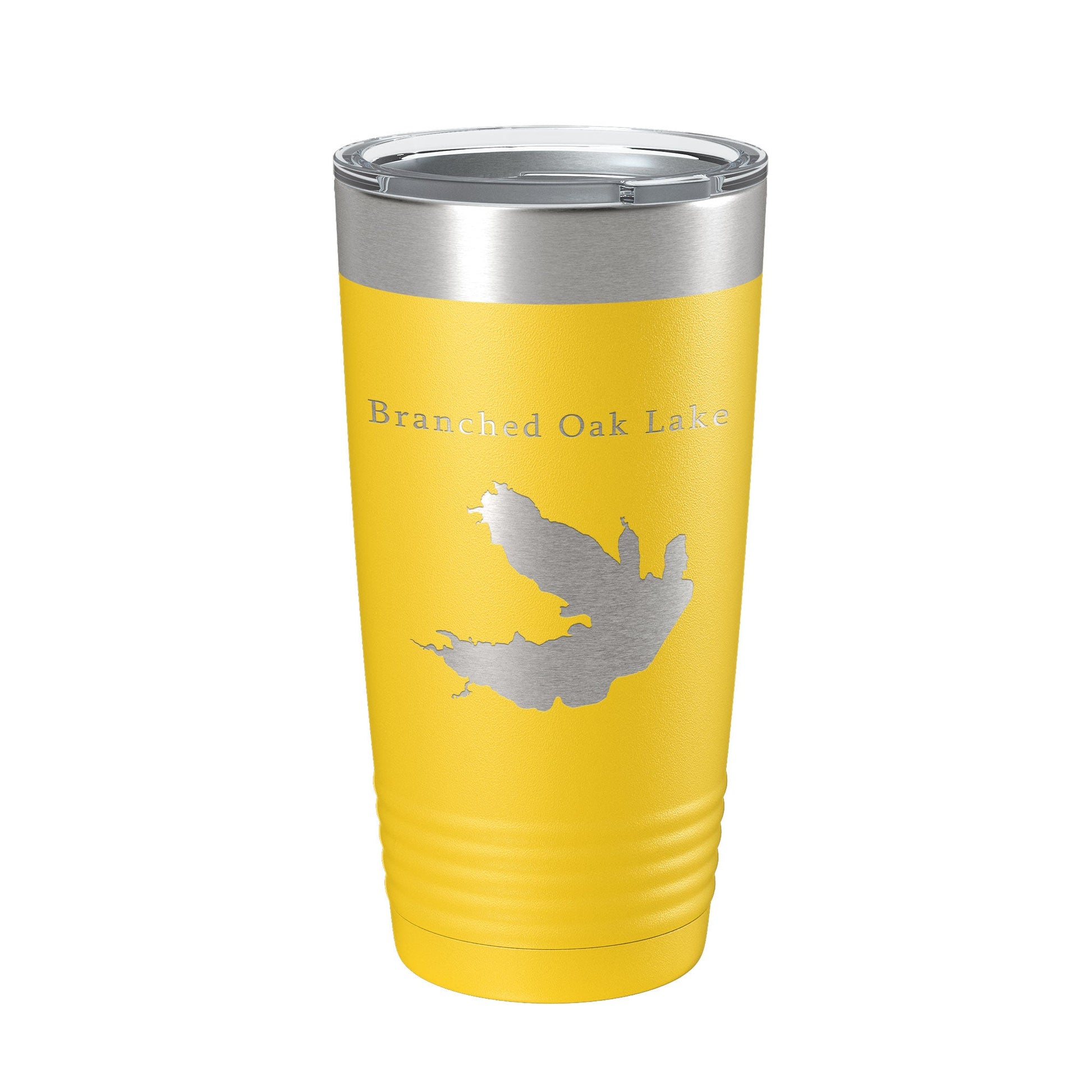 Branched Oak Lake Map Tumbler Travel Mug Insulated Laser Engraved Coffee Cup Nebraska 20 oz-4