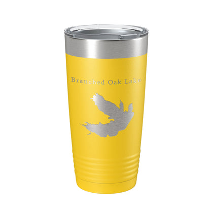 Branched Oak Lake Map Tumbler Travel Mug Insulated Laser Engraved Coffee Cup Nebraska 20 oz-4