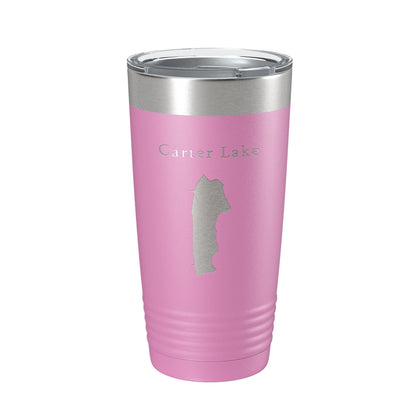 Carter Lake Map Tumbler Travel Mug Insulated Laser Engraved Coffee Cup Colorado 20 oz-14