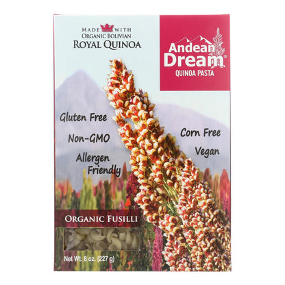 Andean Dream Fusilli Quinoa Pasta Gluten Free (12x8 Oz)-0