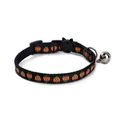 Enchanting Striped Halloween Cat Collar - Unleash The Magic On Your Feline Friend!-2
