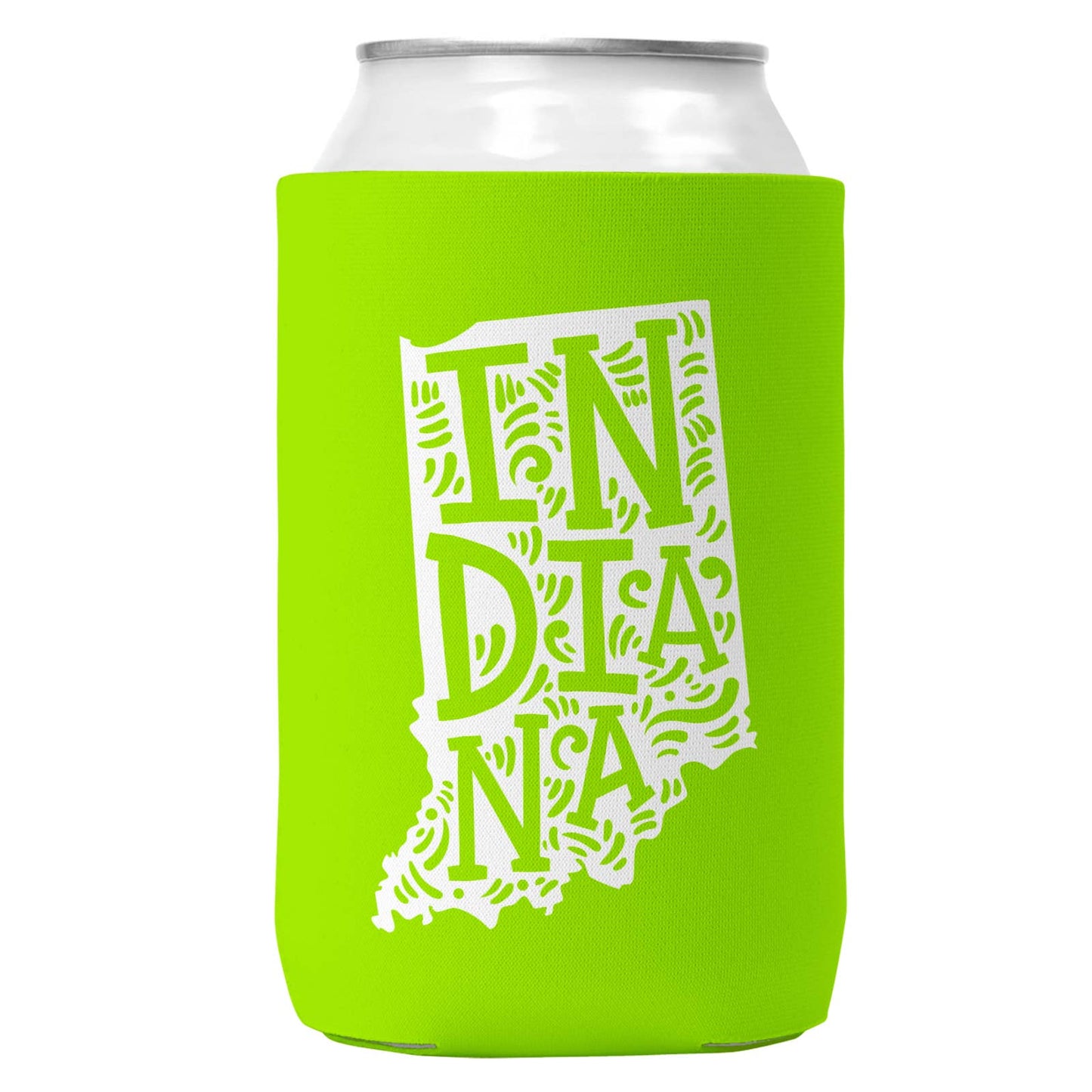 Indiana Can Coozie Cooler for 12oz Cans Indiana State Koozie-4