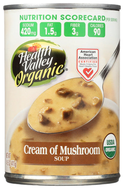 Health Valley Cream Mushroom Soup (12x14.5 Oz)-0