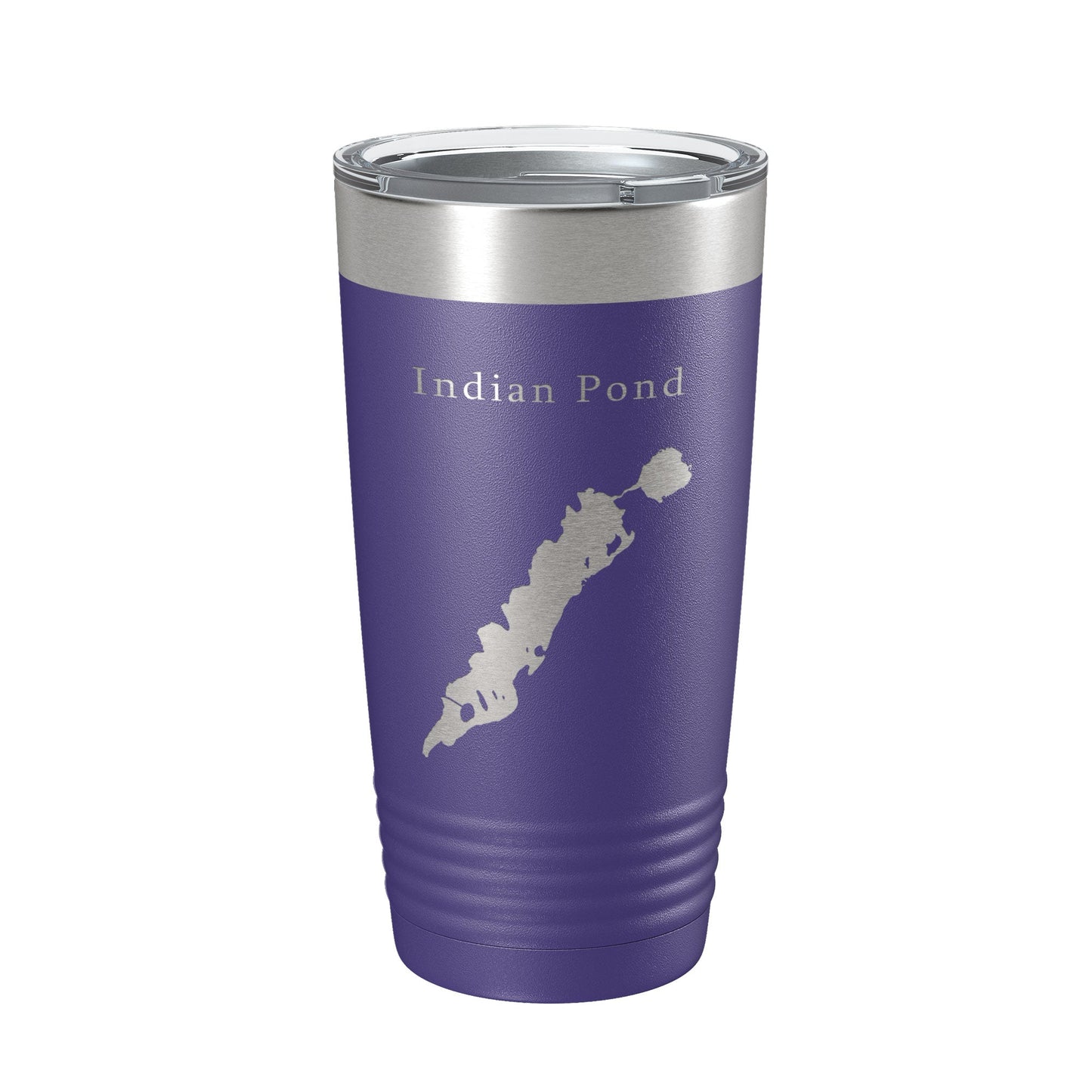 Indian Pond Tumbler Lake Map Travel Mug Insulated Laser Engraved Coffee Cup Maine 20 oz-15