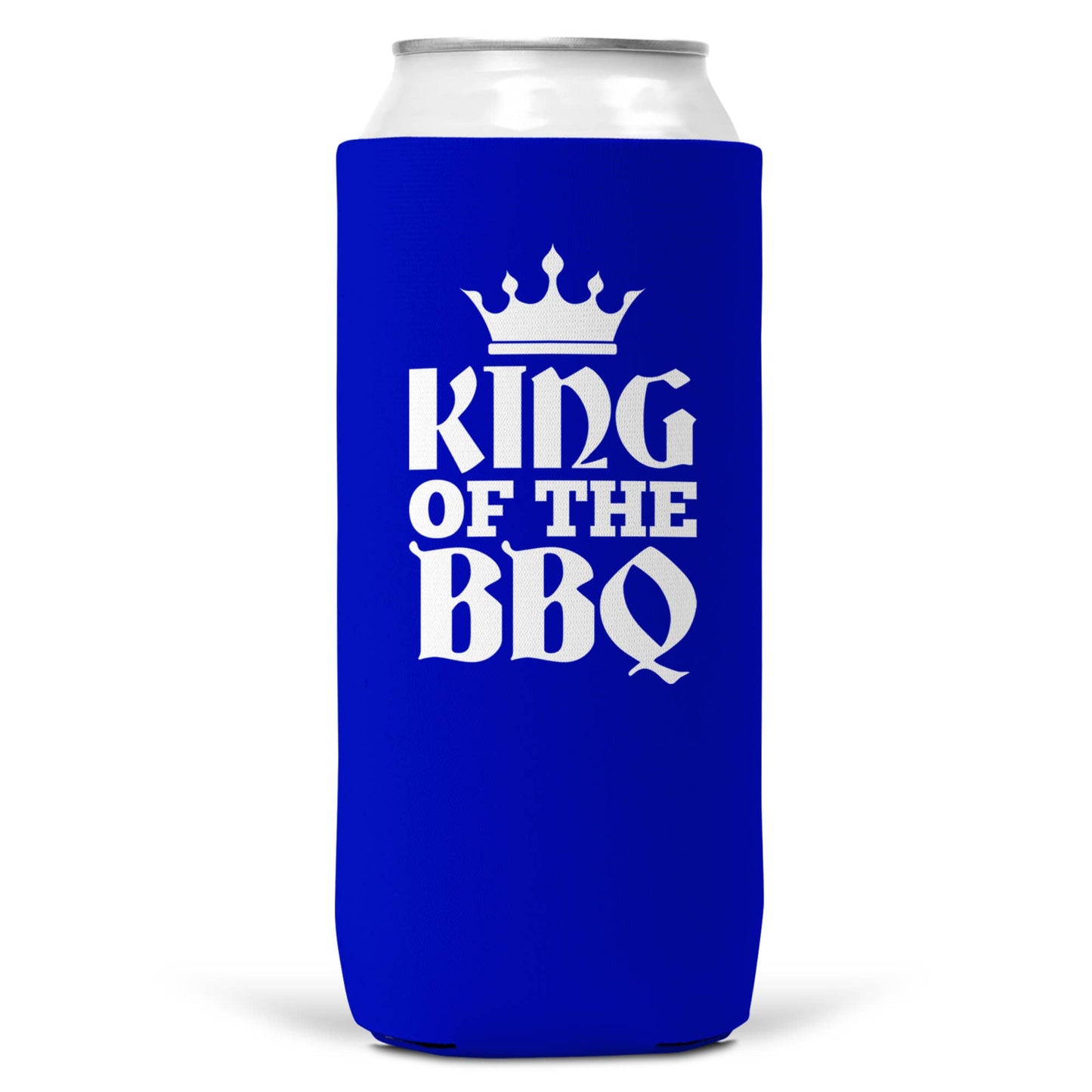 King Of The BBQ SLIM CAN Coozie Cooler | 12oz Slim Cans-3