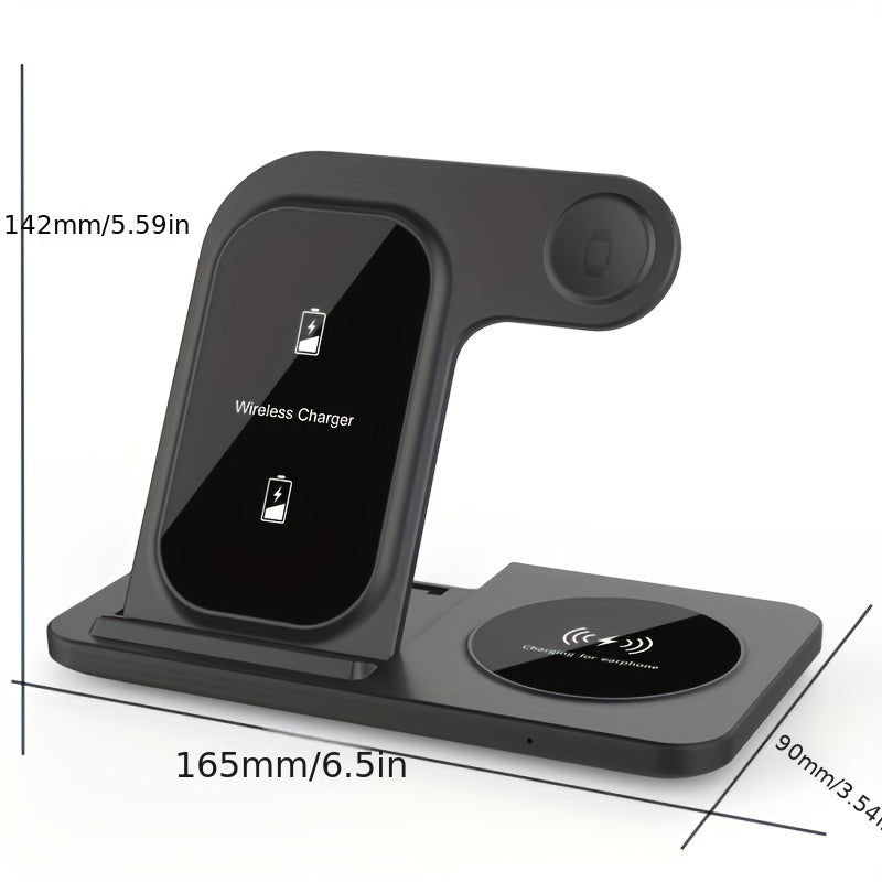 3-in-1 Fast Wireless Charger for iPhone & Apple Devices-1
