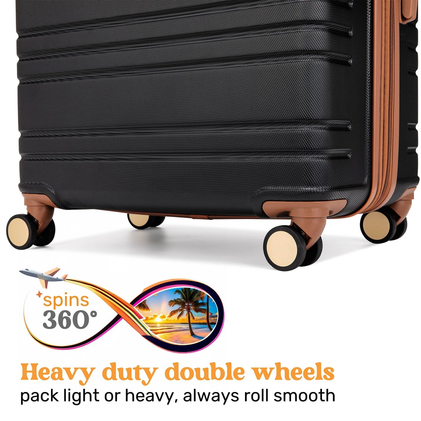 Brickell 3 Piece Expandable Retro Luggage Set-3