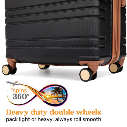 Brickell 3 Piece Expandable Retro Luggage Set-3