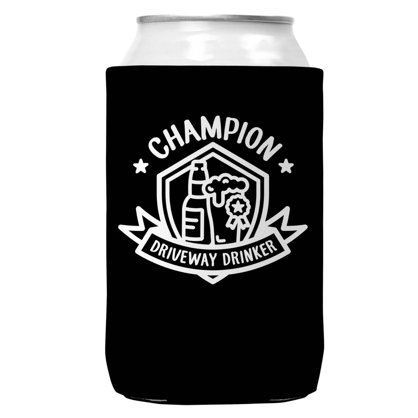 Champion Driveway Drinker Can Coozie Cooler for 12oz Cans-0