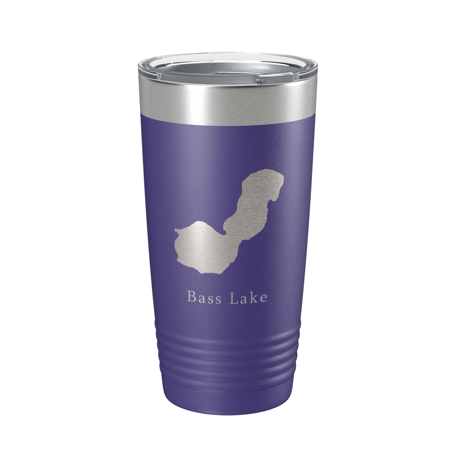 Bass Lake Map Tumbler Travel Mug Insulated Laser Engraved Coffee Cup Indiana 20 oz-15