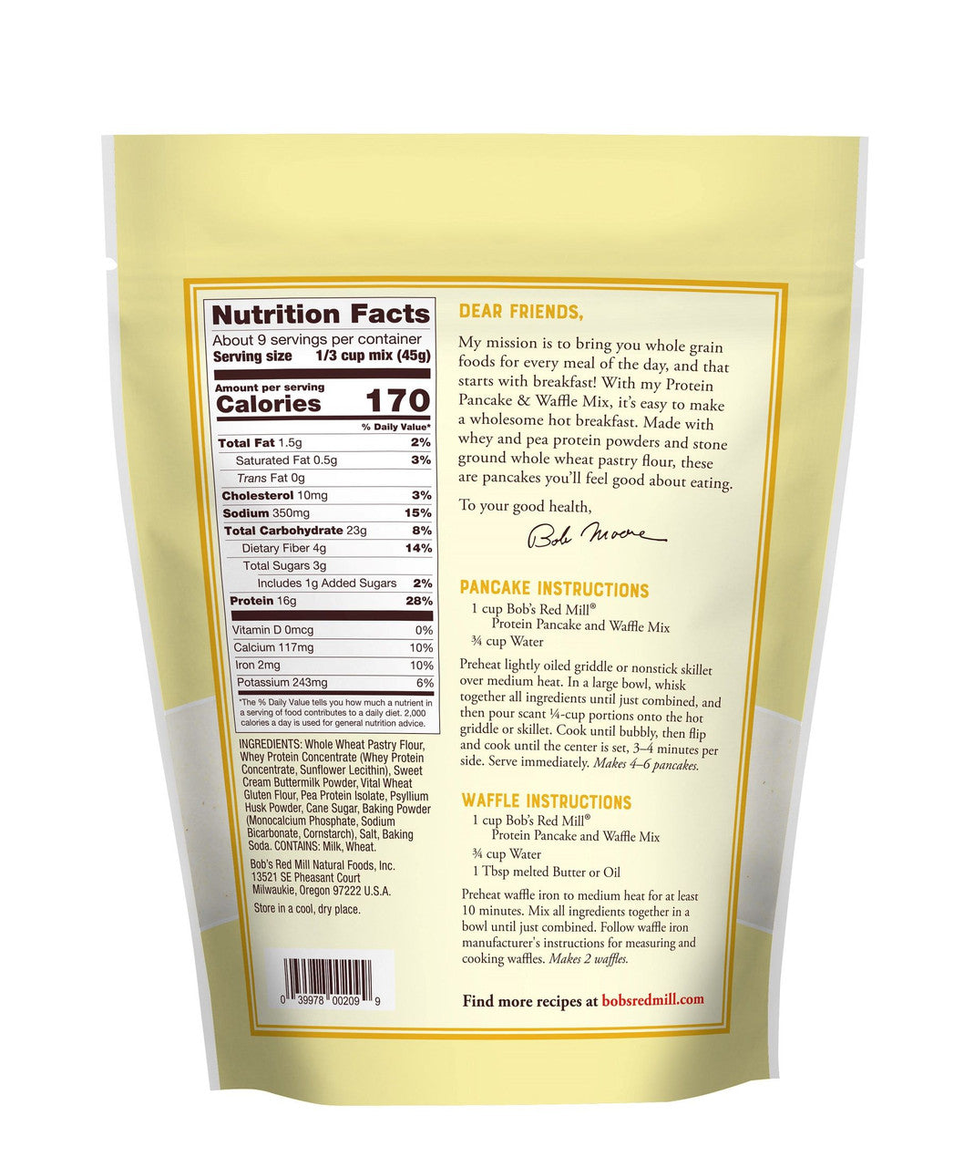 BOBS PROTN PCKE WAFF MIX ( 4 X 14 OZ   )-1