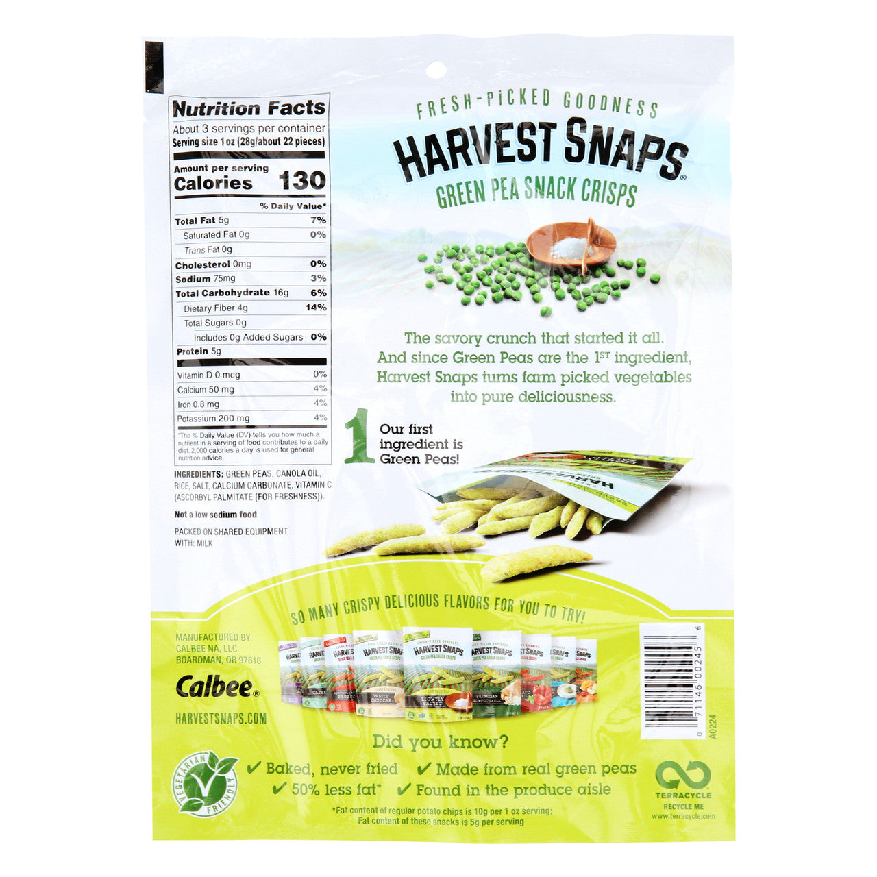 Calbee Snapea Crisp Original Flavor Crisps (12x3.3 Oz)-1
