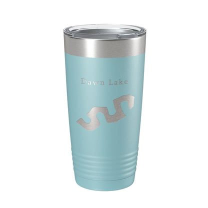Dawn Lake Map Tumbler Travel Mug Insulated Laser Engraved Coffee Cup Arizona 20 oz-13