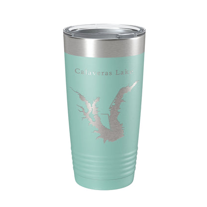 Calaveras Lake Map Tumbler Travel Mug Insulated Laser Engraved Coffee Cup Texas 20 oz-12