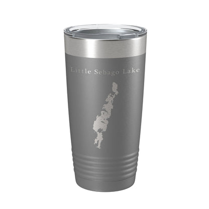 Little Sebago Lake Map Tumbler Travel Mug Insulated Laser Engraved Coffee Cup Maine 20 oz-16