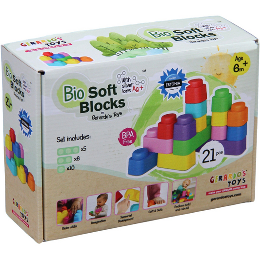 Gerardo's Toys mīksto klucīšu komplekts 21 gab. GT3104 GT3104 (4743345631046) (GT3104)-0