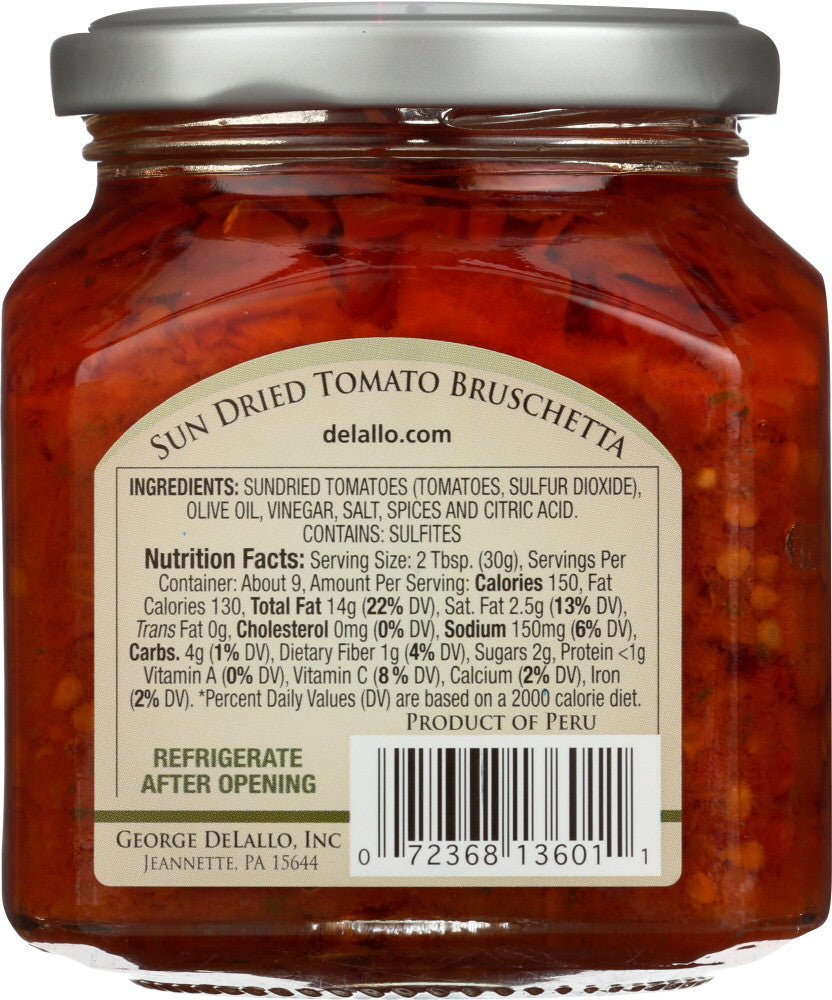 De Lallo Sun Dried Tomato Bruschetta (6x10Oz)-2